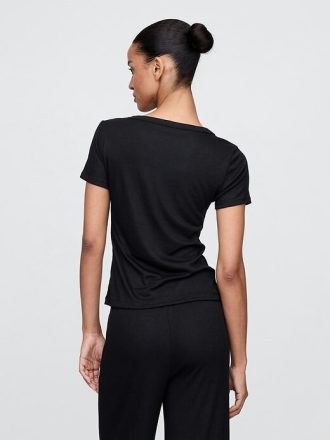 Mini Rib Henley PJ Topp