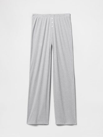 Mini Rib PJ-byxor med vida ben