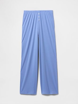 Mini Rib PJ-byxor med vida ben
