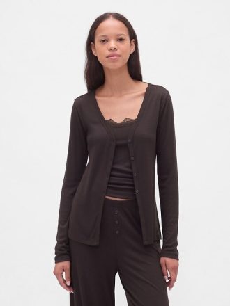 Mini Rib PJ Cardigan