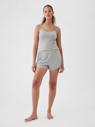 Mini Rib Relaxed PJ Shorts