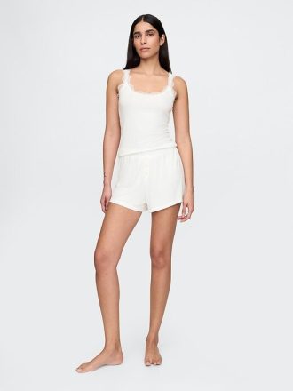 Mini Rib Relaxed PJ Shorts