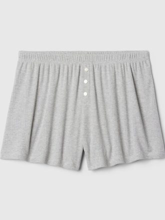 Mini Rib Relaxed PJ Shorts