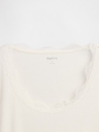 Mini Rib Spets-Trim PJ Top