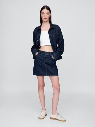 Minikjol i jeans