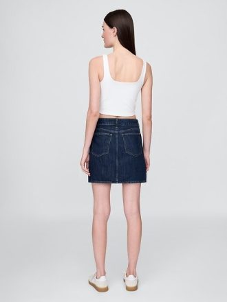 Minikjol i jeans