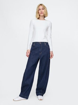 Modern Compact Jersey Crop T-shirt