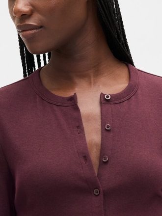 Modern crewneck cardigan