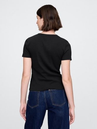 Modern Logo Crop T-shirt