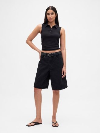Modern Polo Crop Linne