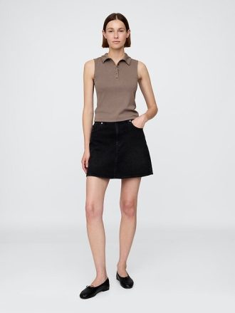 Modern Polo Crop Linne