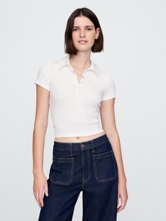 Modern Rib Crop pikétröja