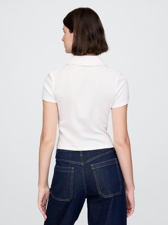 Modern Rib Crop pikétröja