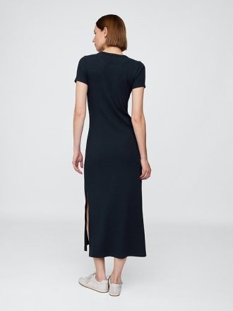 Modern Rib Maxi T-Shirt Klänning