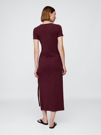 Modern Rib Maxi T-Shirt Klänning