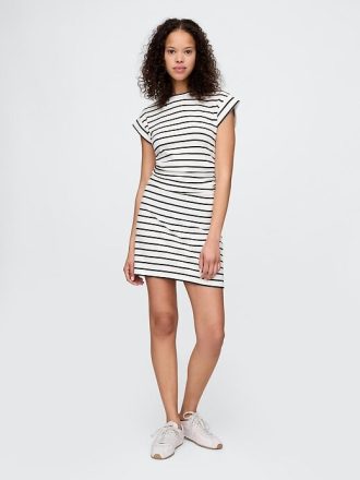 Modern Rib Ruched Mini Klänning